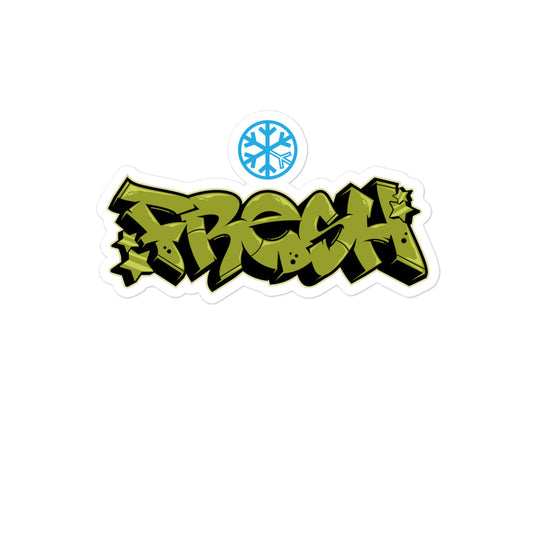 Fresh Graffiti Piece Sticker from B.Different Clothing, graffiti-inspired streetwear