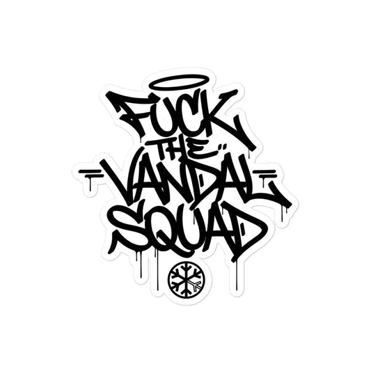 Fuck The Vandal Squad Graffiti Sticker from B.Different Clothing, graffiti-inspired streetwear