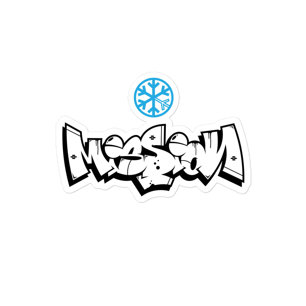Mission Graffiti Piece Sticker from B.Different Clothing, graffiti-inspired streetwear