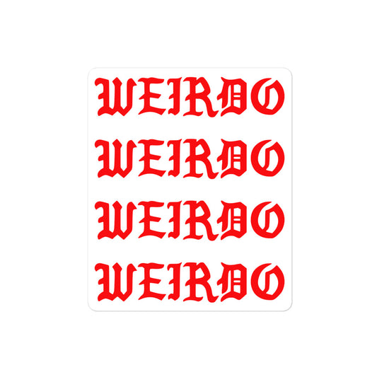 Weirdo x 4 Sticker from B.Different Clothing, graffiti-inspired streetwear