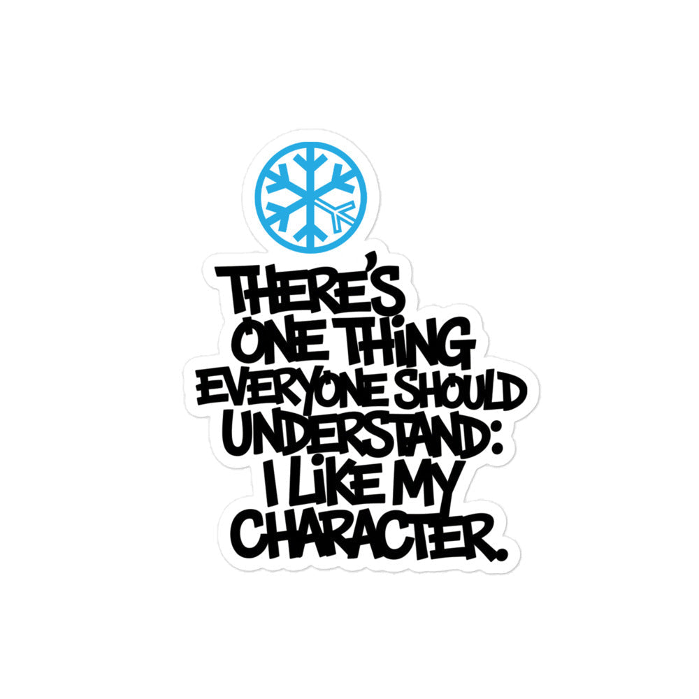 I Like My Character Graffiti Sticker from B.Different Clothing, graffiti-inspired streetwear