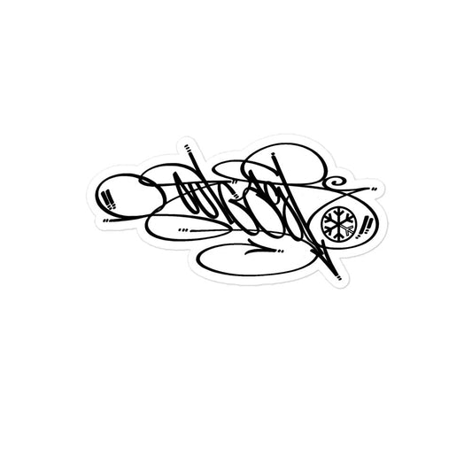 Outcast Tag Sticker by Graffiti Dad from B.Different Clothing, graffiti-inspired streetwear