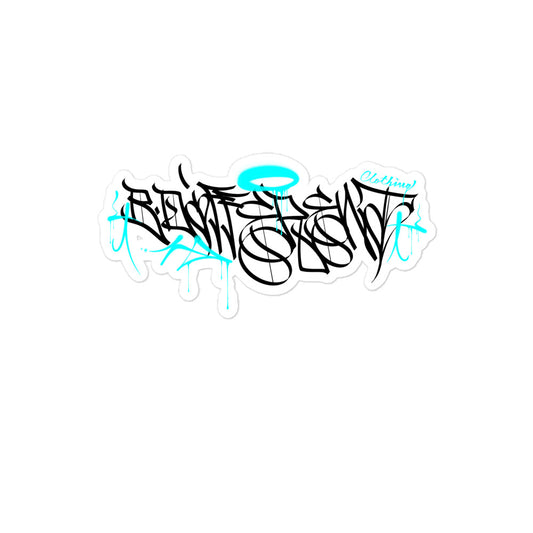 Caos One Collab Graffiti Sticker from B.Different Clothing, graffiti-inspired streetwear