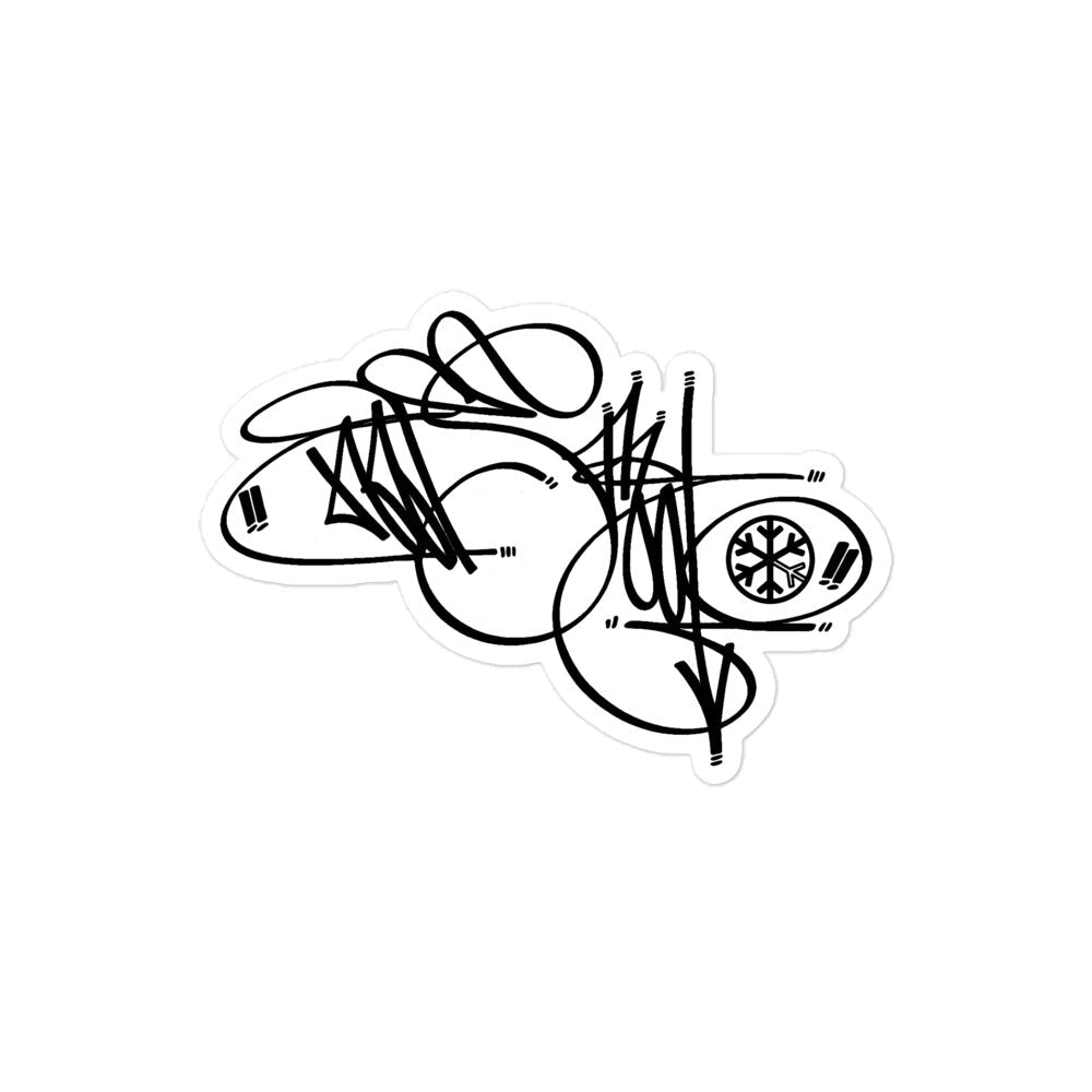 Misfit Tag Sticker by Graffiti Dad from B.Different Clothing, graffiti-inspired streetwear