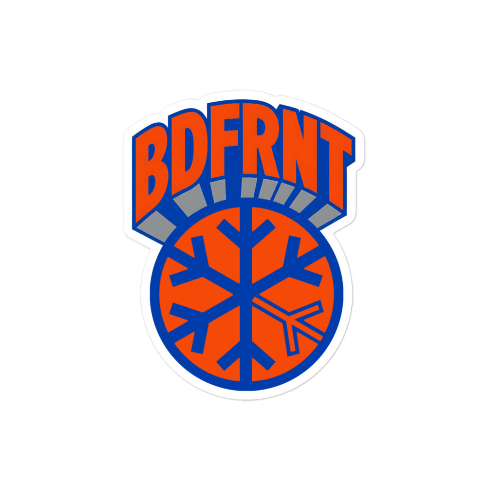 BDFRNT Logo 1989 Sticker from B.Different Clothing, graffiti-inspired streetwear