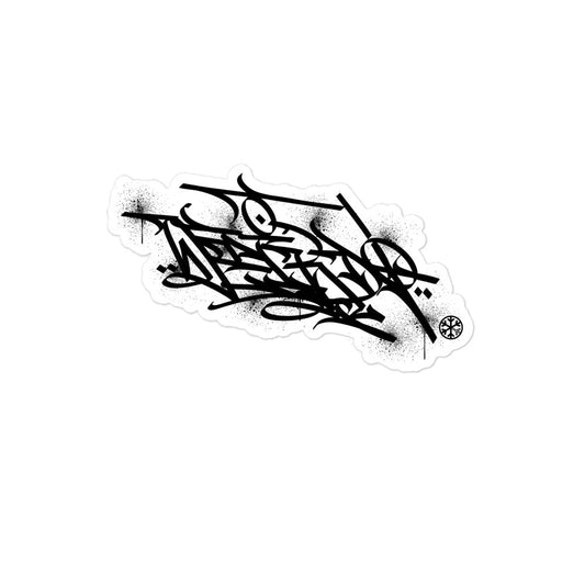 Weirdo Graffiti Tag Sticker by Shew from B.Different Clothing, graffiti-inspired streetwear