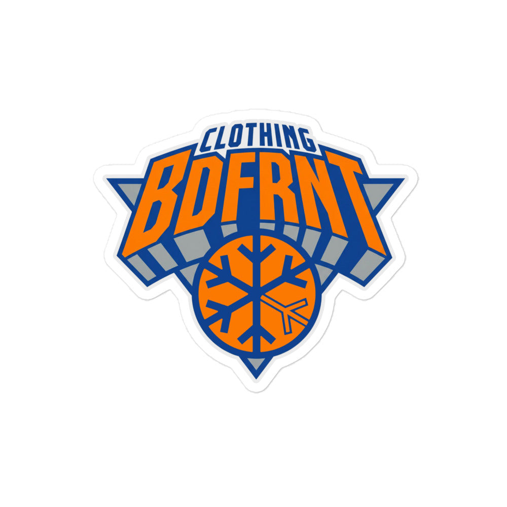 BDFRNT Logo 2011 Sticker from B.Different Clothing, graffiti-inspired streetwear