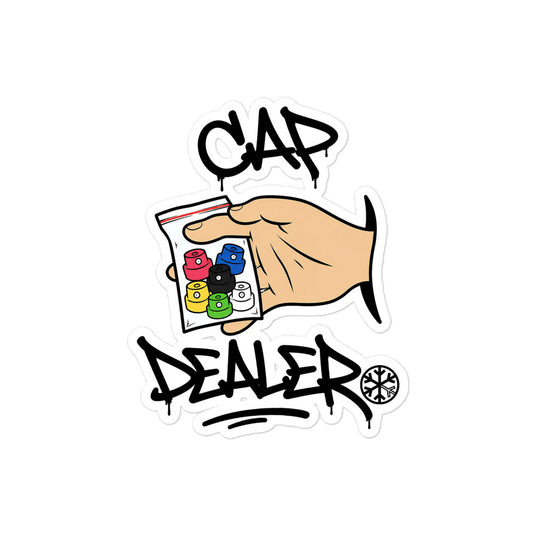 Cap Dealer Graffiti Sticker from B.Different Clothing, graffiti-inspired streetwear
