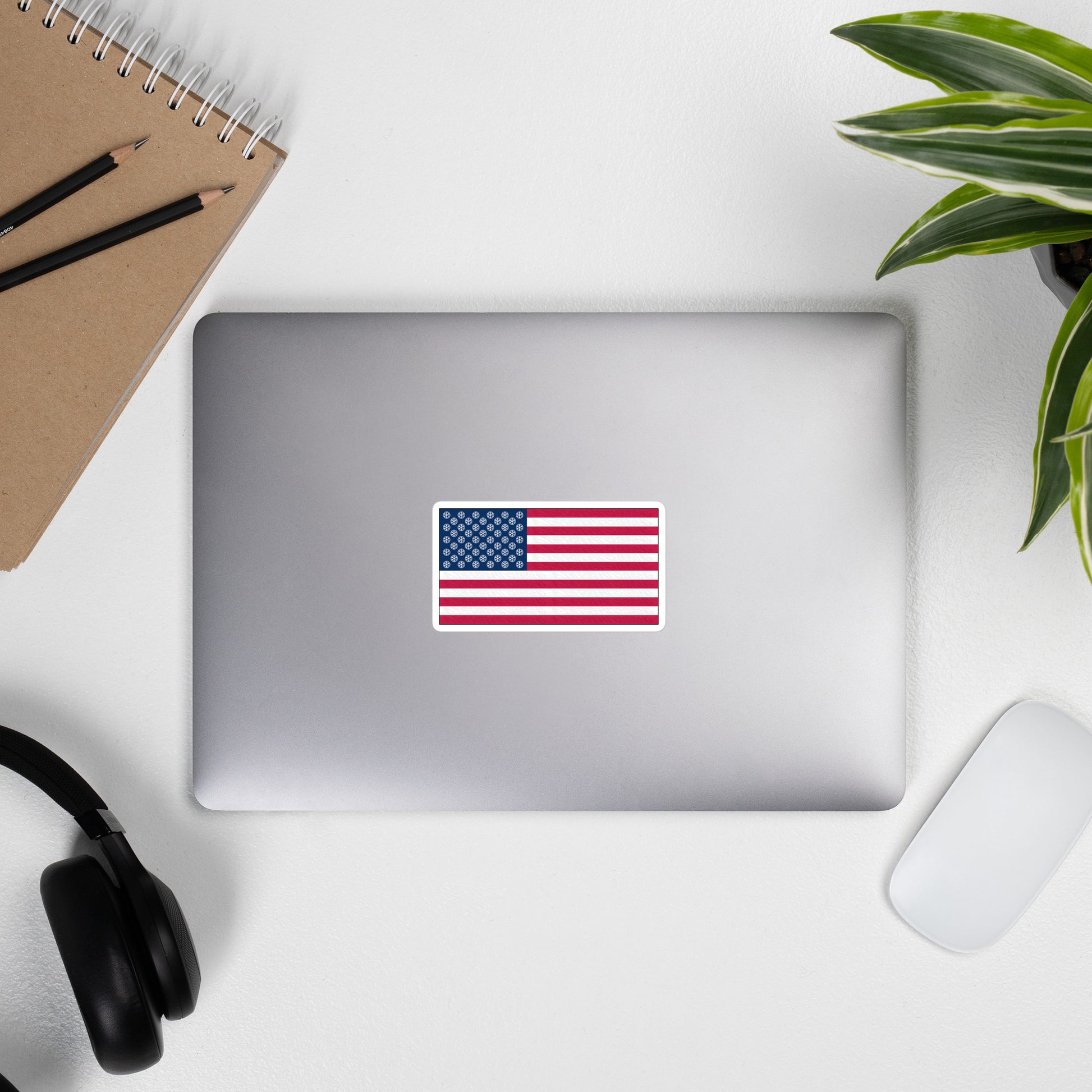 Laptop with Flag Graffiti Sticker from B.Different Clothing, graffiti-inspired streetwear
