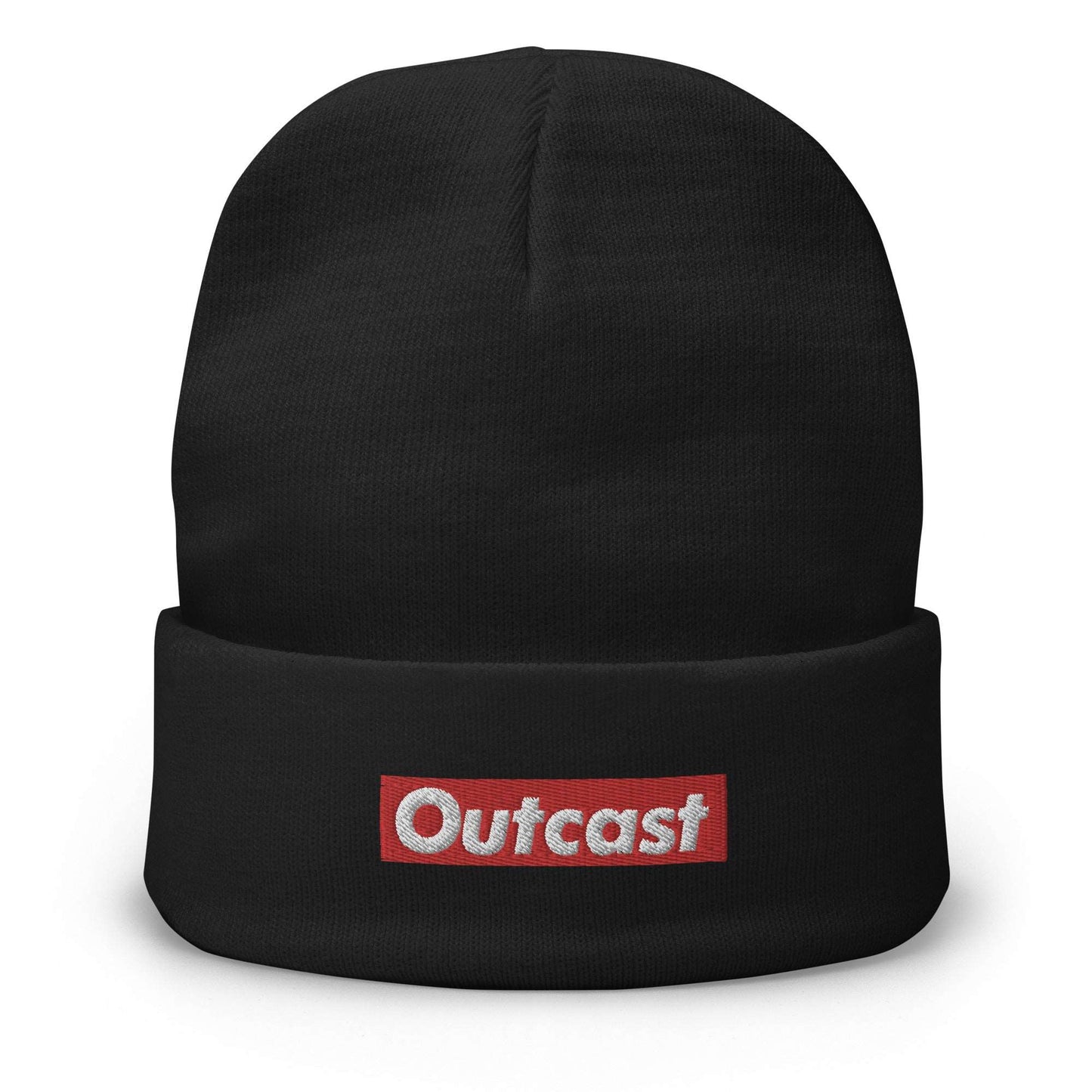 Outcast Box Beanie black by B.Different Clothing graffiti street art inspired independent streetwear brand.