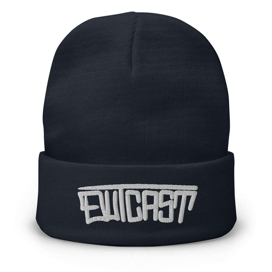 Outcast Graffiti Tag Beanie navy by B.Different Clothing graffiti street art inspired independent streetwear brand