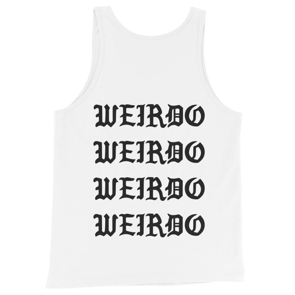 I feel like a weirdo tank top white B.Different Clothing graffiti street art inspired streetwear brand