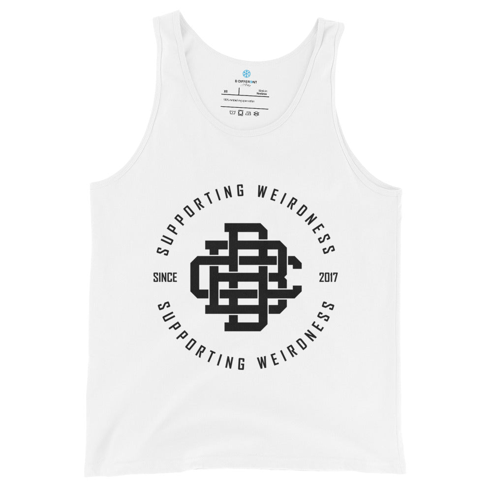 BDC Tank Top white by B.Different Clothing street art graffiti inspired brand for weirdos, outsiders, and misfits.