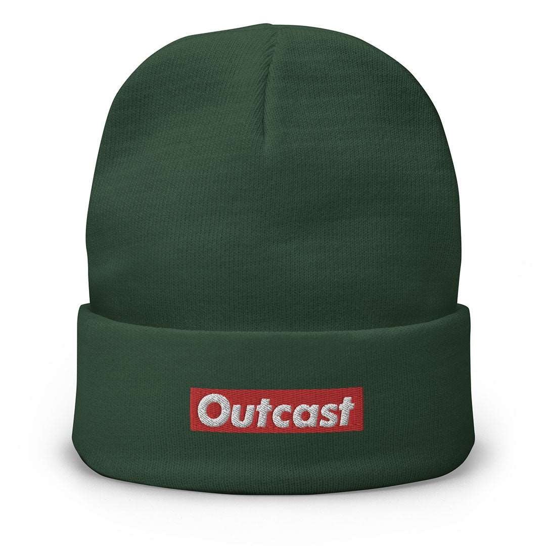 Outcast Box Beanie Green by B.Different Clothing graffiti street art inspired independent streetwear brand.