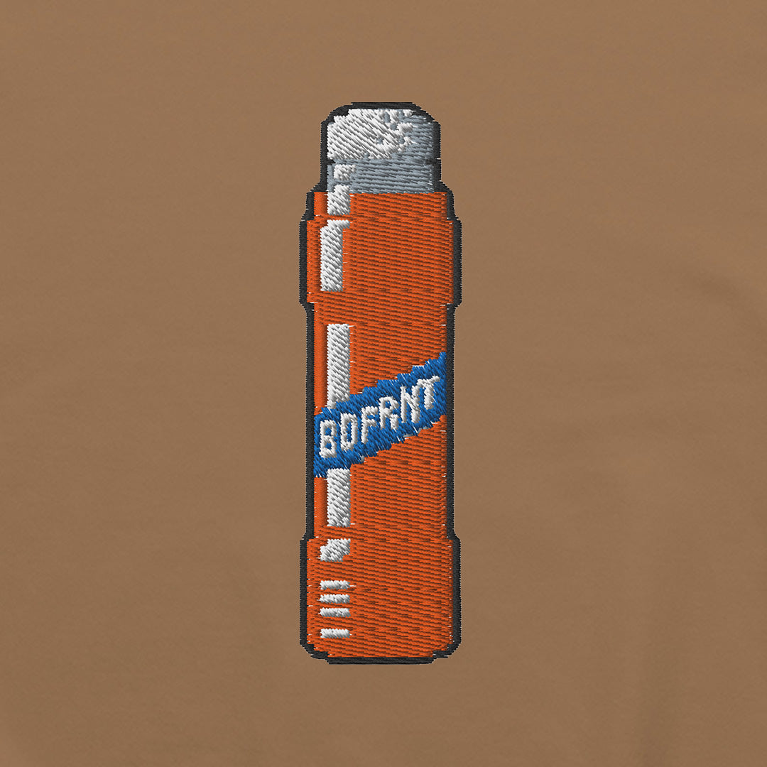 Brown-Pixel Marker Graffiti Hoodie from B.Different Clothing, graphic, graffiti-inspired streetwear, oversized heavyweight