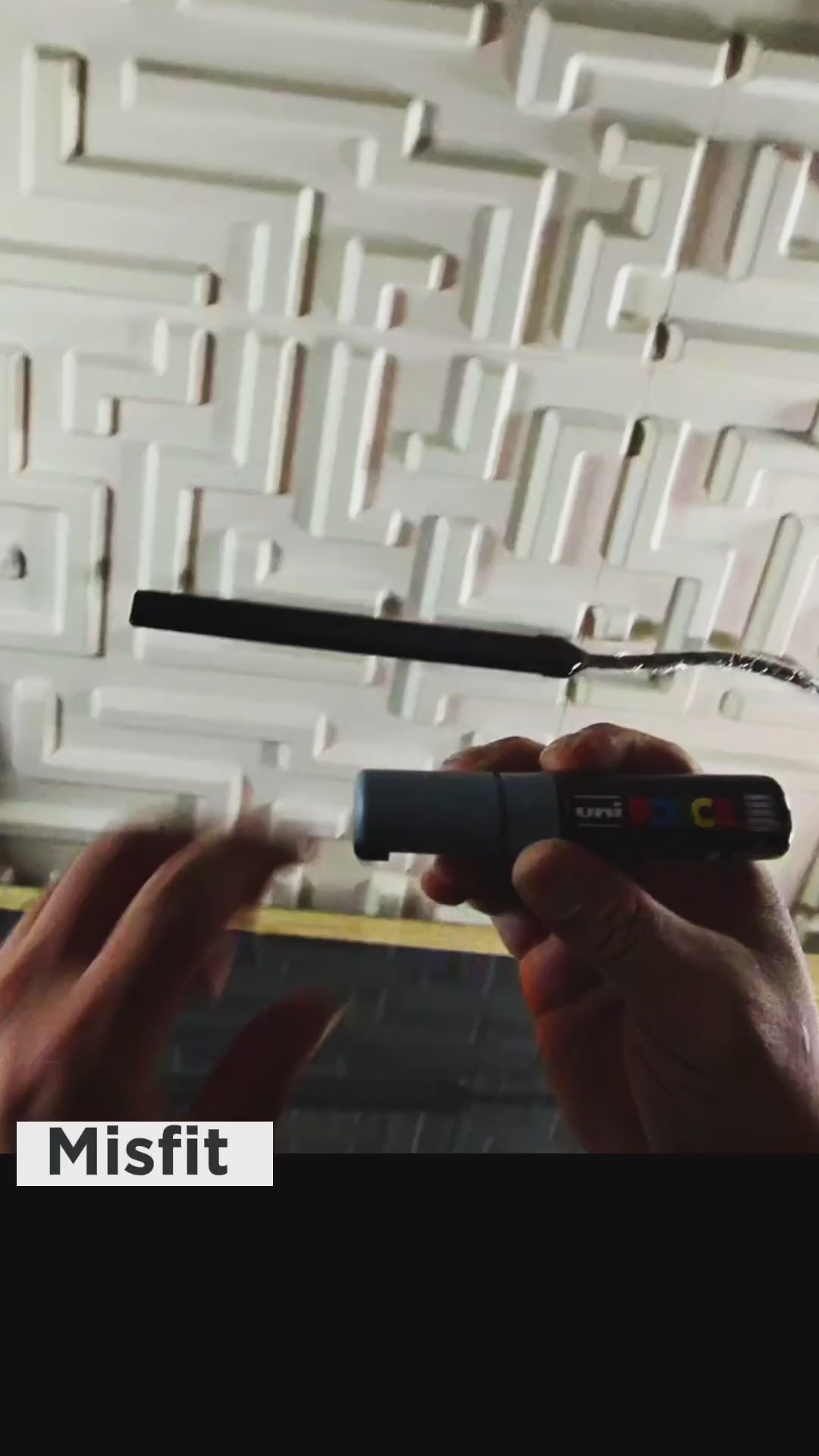 Black-Video Misfit Tag by Graffiti Dad from B.Different Clothing, graffiti-inspired streetwear