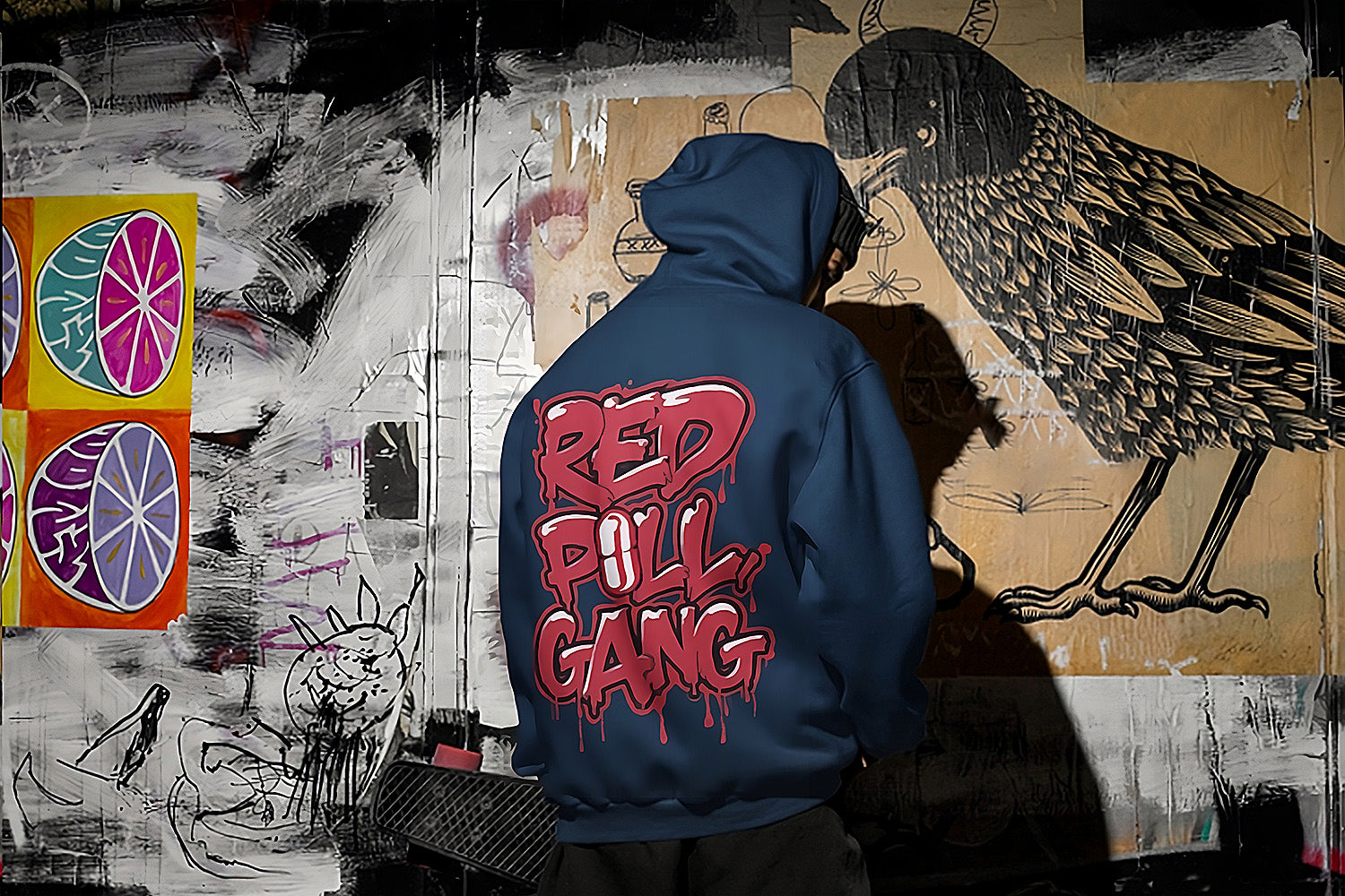 red pill gang graffiti clothing collection by b.different clothing graffiti street art inspired independent streetwear brand.