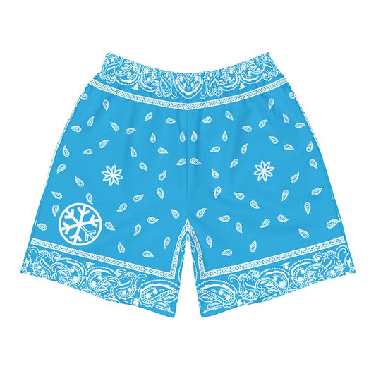 shorts bandana blue B.Different Clothing graffiti street art inspired streetwear brand for weirdos, outsiders, and misfits.