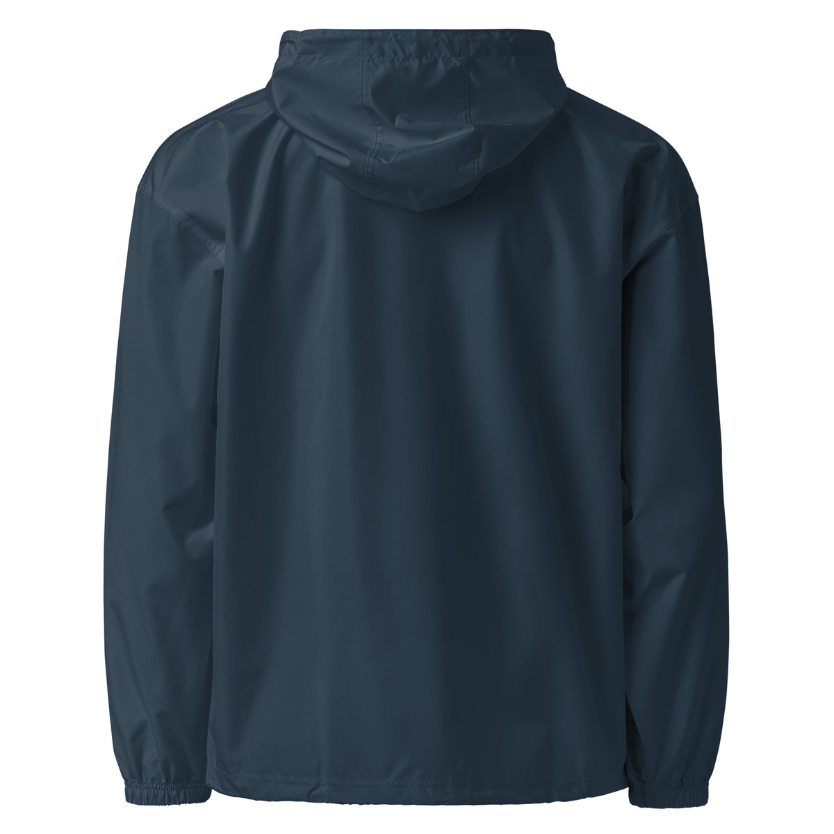 Navy-Antihero Graffiti Tag Windbreaker Jacket from B.Different Clothing, back view, graffiti-inspired streetwear