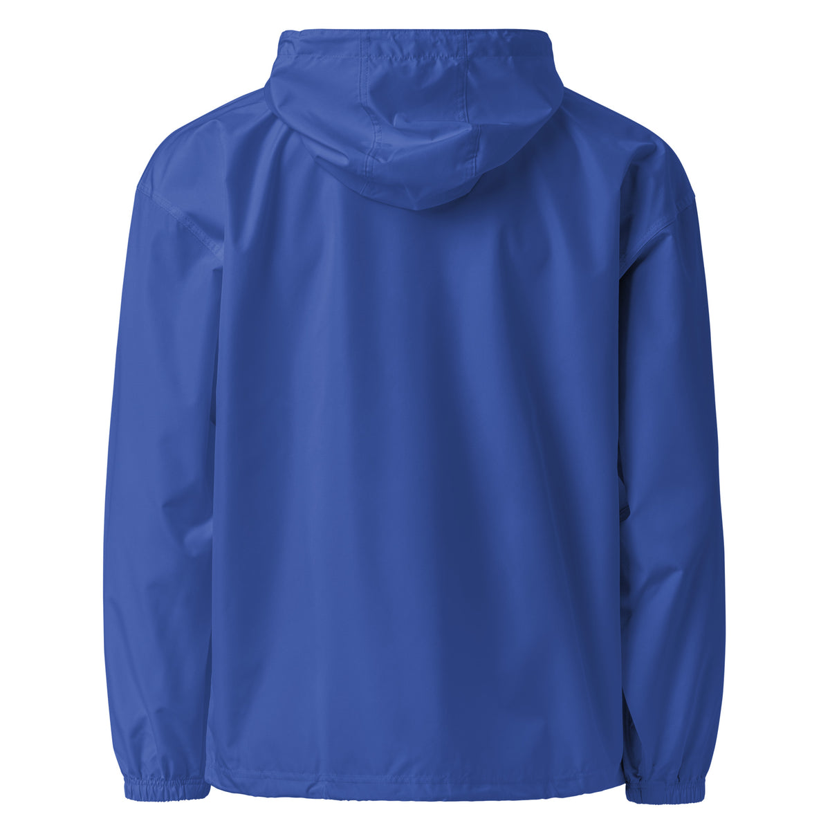 Blue-Superweird Windbreaker Jacket from B.Different Clothing, back view, graffiti-inspired streetwear
