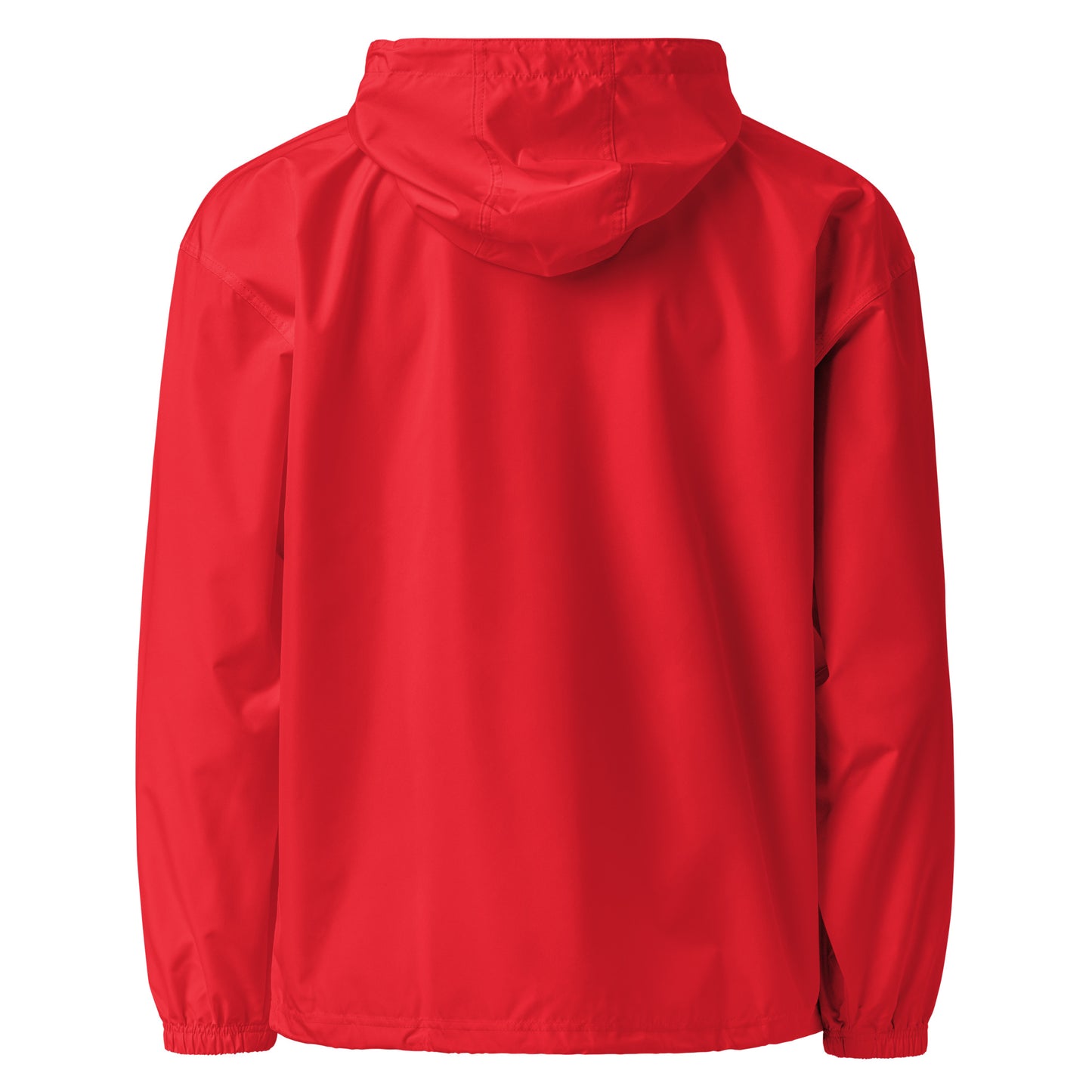 Red-Never Grow Up Graffiti Windbreaker Jacket from B.Different Clothing, back view, graffiti-inspired streetwear