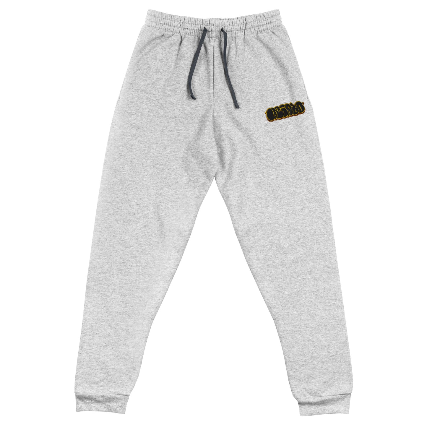 front of Weirdo Graffiti Throwie joggers gray by B.Different Clothing street art graffiti inspired independent streetwear brand