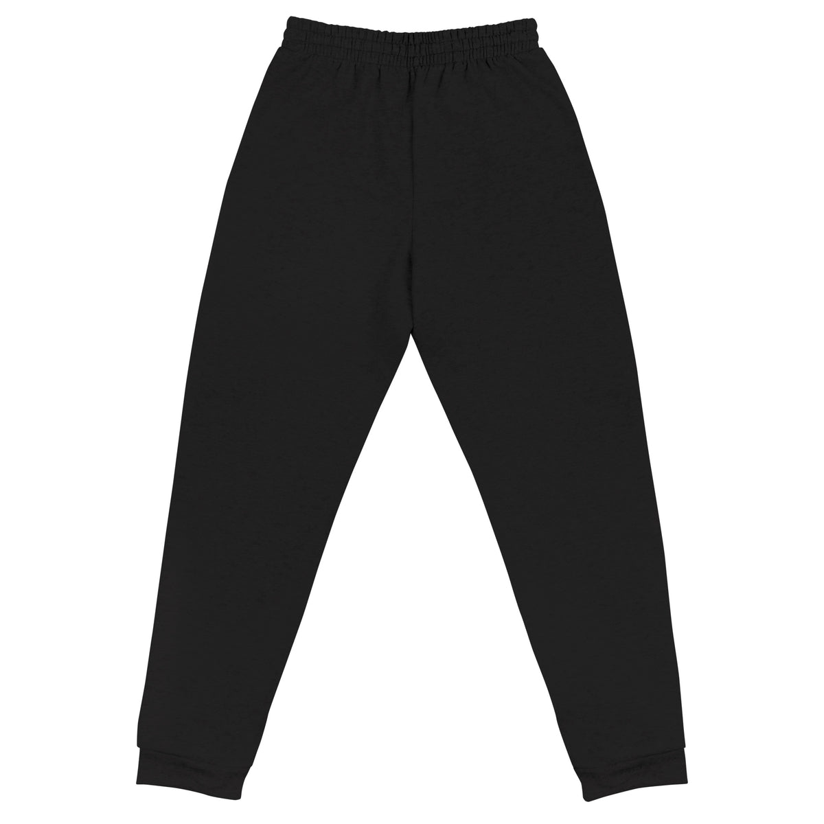 Black-Super Weird Bros Joggers from B.Different Clothing, back view, graffiti-inspired streetwear