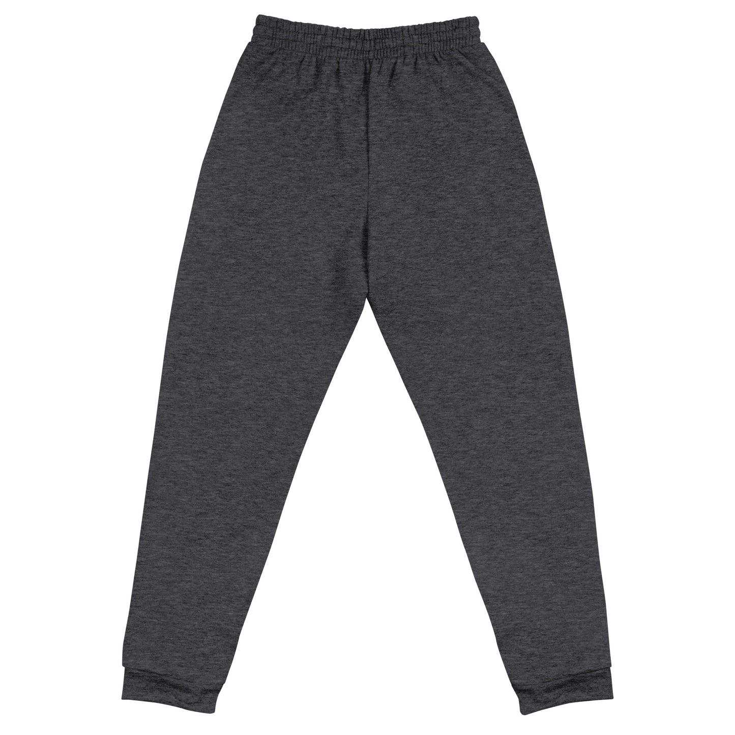 Black Heather-Never Grow Up Graffiti Joggers from B.Different Clothing, back view, graffiti-inspired streetwear