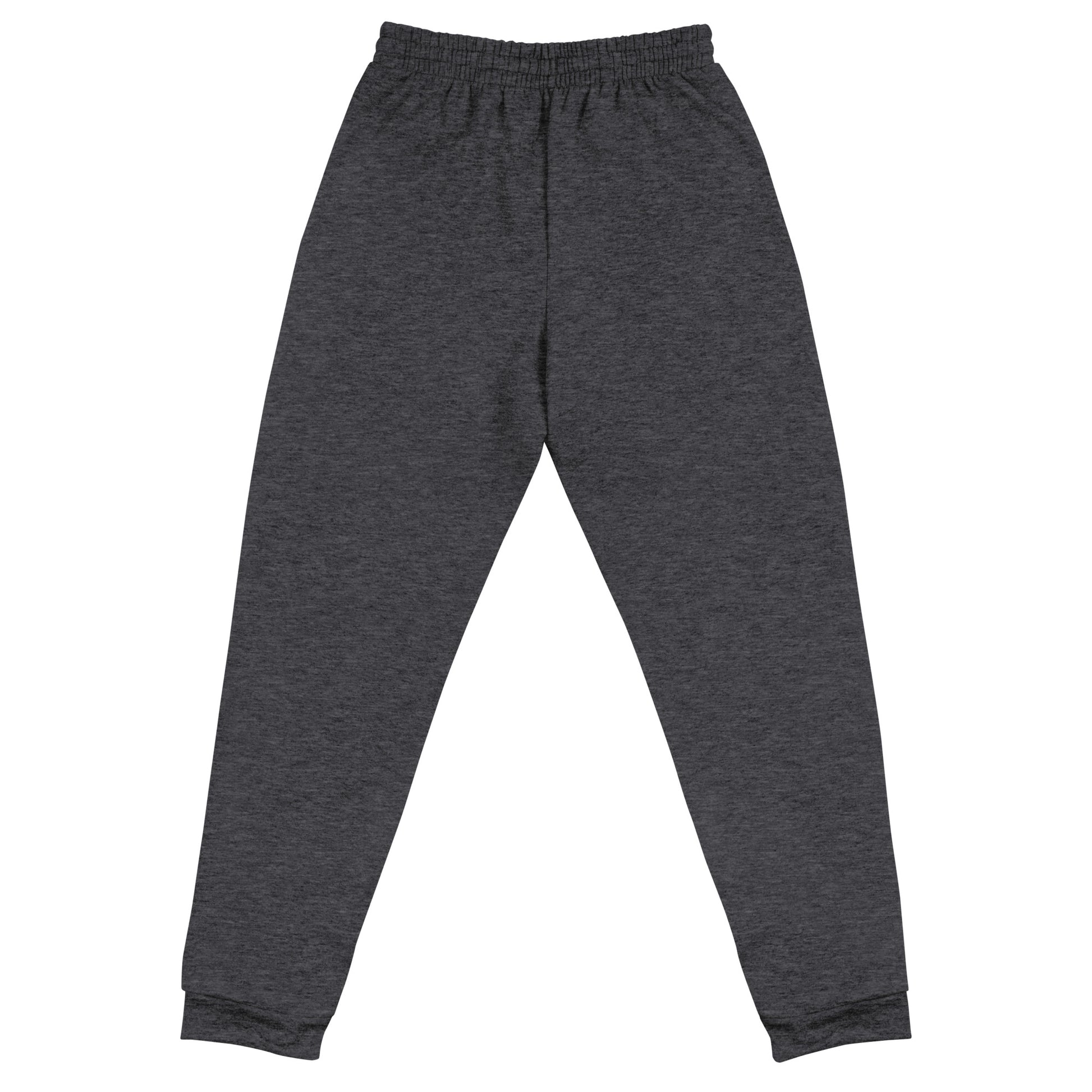 Black Heather-Never Grow Up Graffiti Joggers from B.Different Clothing, back view, graffiti-inspired streetwear