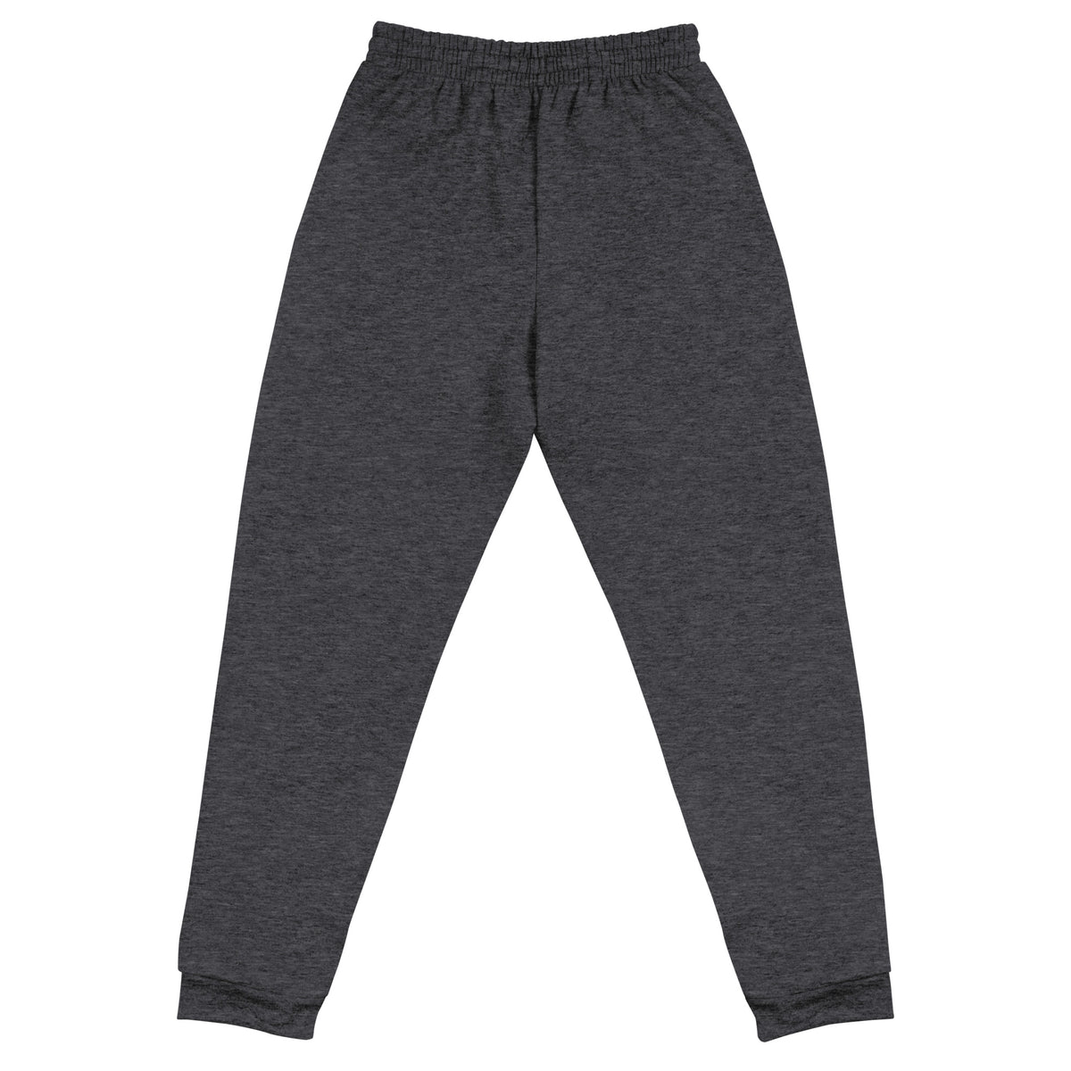 Black Heather-Super Weird Bros Joggers from B.Different Clothing, back view, graffiti-inspired streetwear