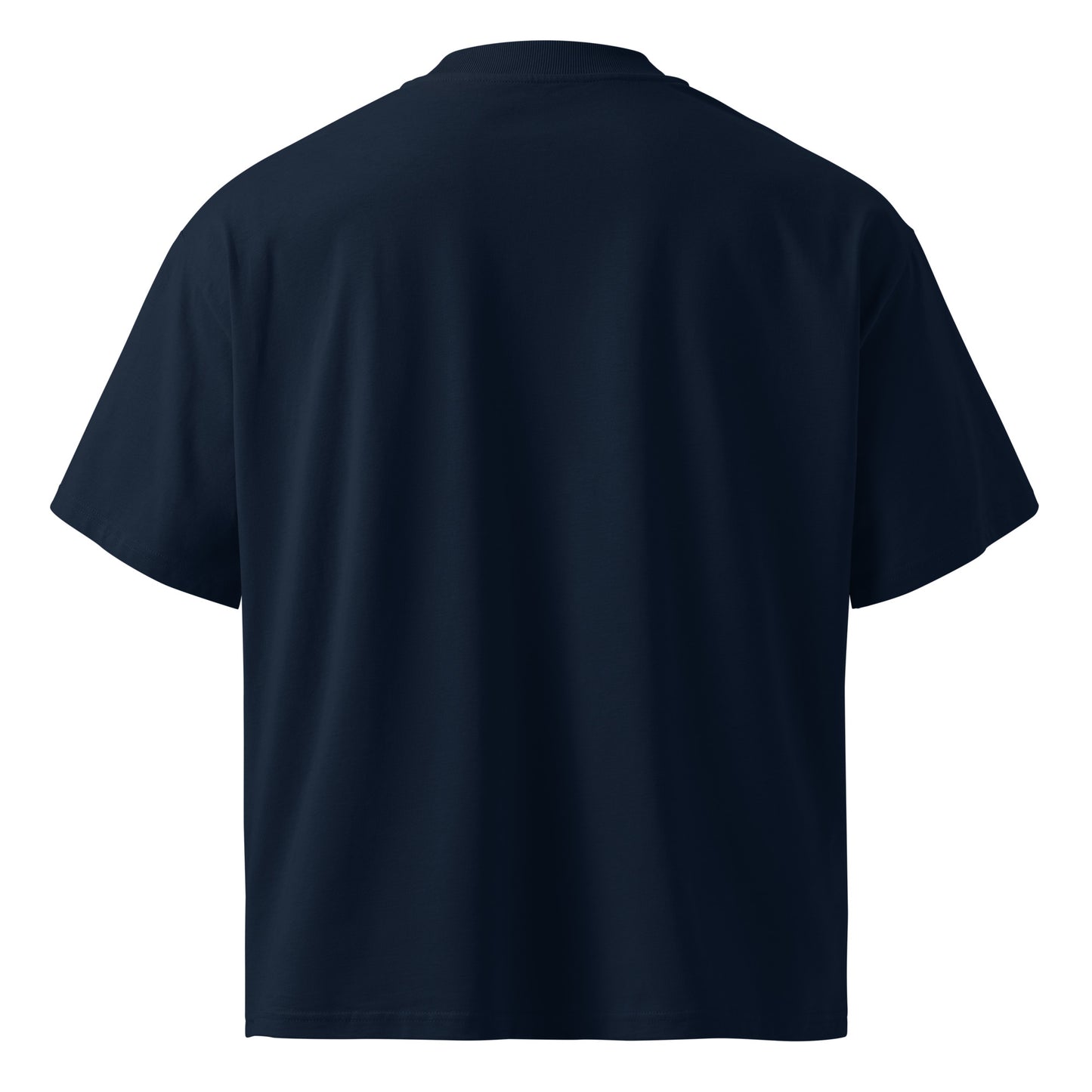 Navy-Antisocial Graffiti Tag Tee by Caos One from B.Different Clothing, back view, graffiti-inspired streetwear t-shirt