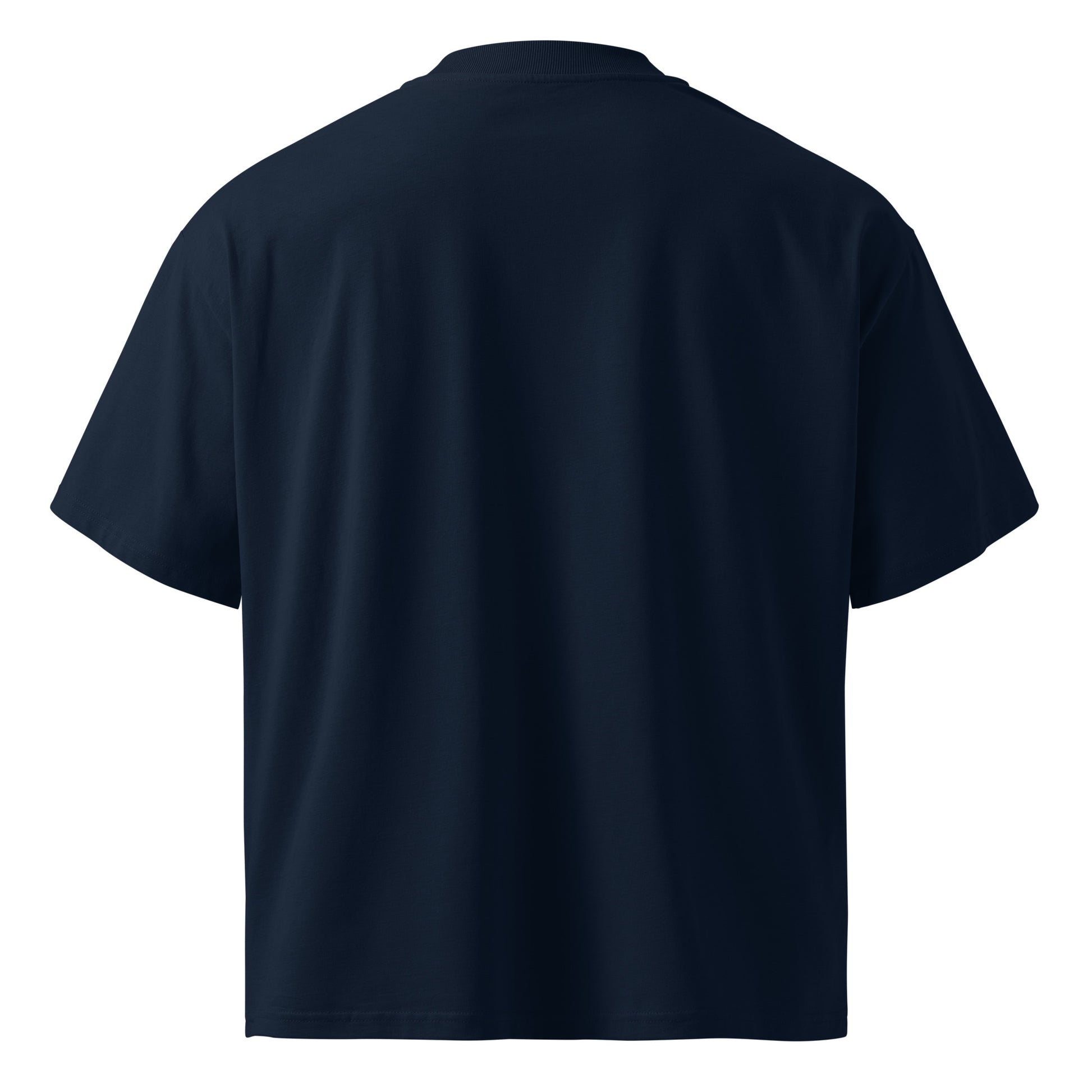 Navy-Antisocial Graffiti Tag Tee by Caos One from B.Different Clothing, back view, graffiti-inspired streetwear t-shirt