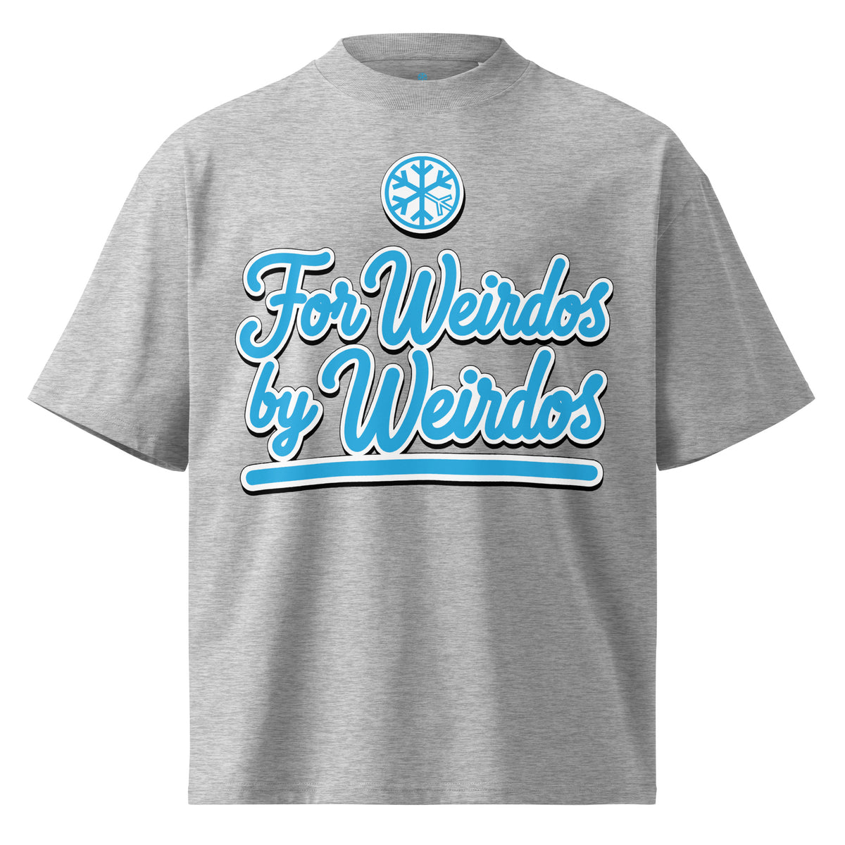 Gray-For Weirdos by Weirdos Tee from B.Different Clothing, front view, graffiti-inspired streetwear