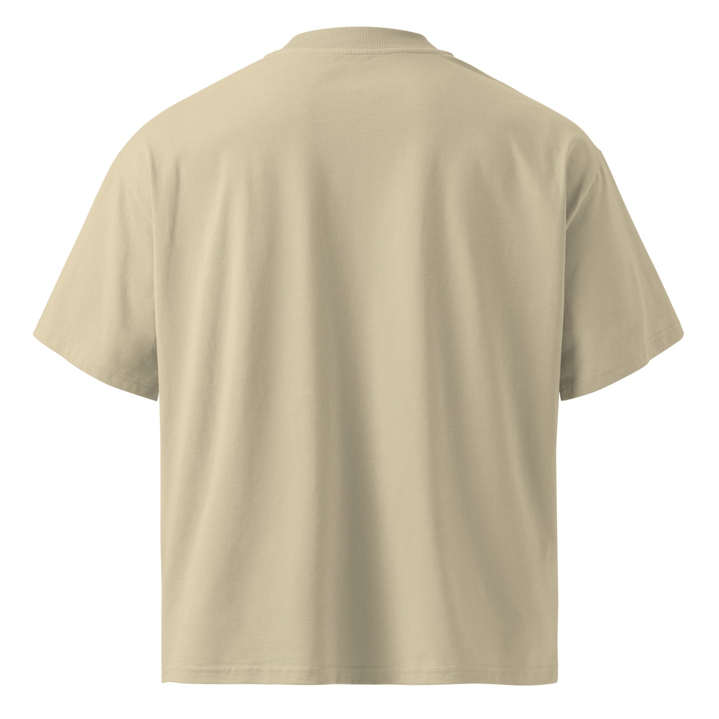 Beige-Antisocial Graffiti Tag Tee by Caos One from B.Different Clothing, back view, graffiti-inspired streetwear t-shirt