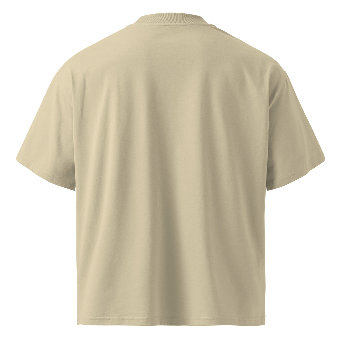 Beige-BDFRNT OG Logo Tee from B.Different Clothing, back view, graffiti-inspired streetwear t-shirt