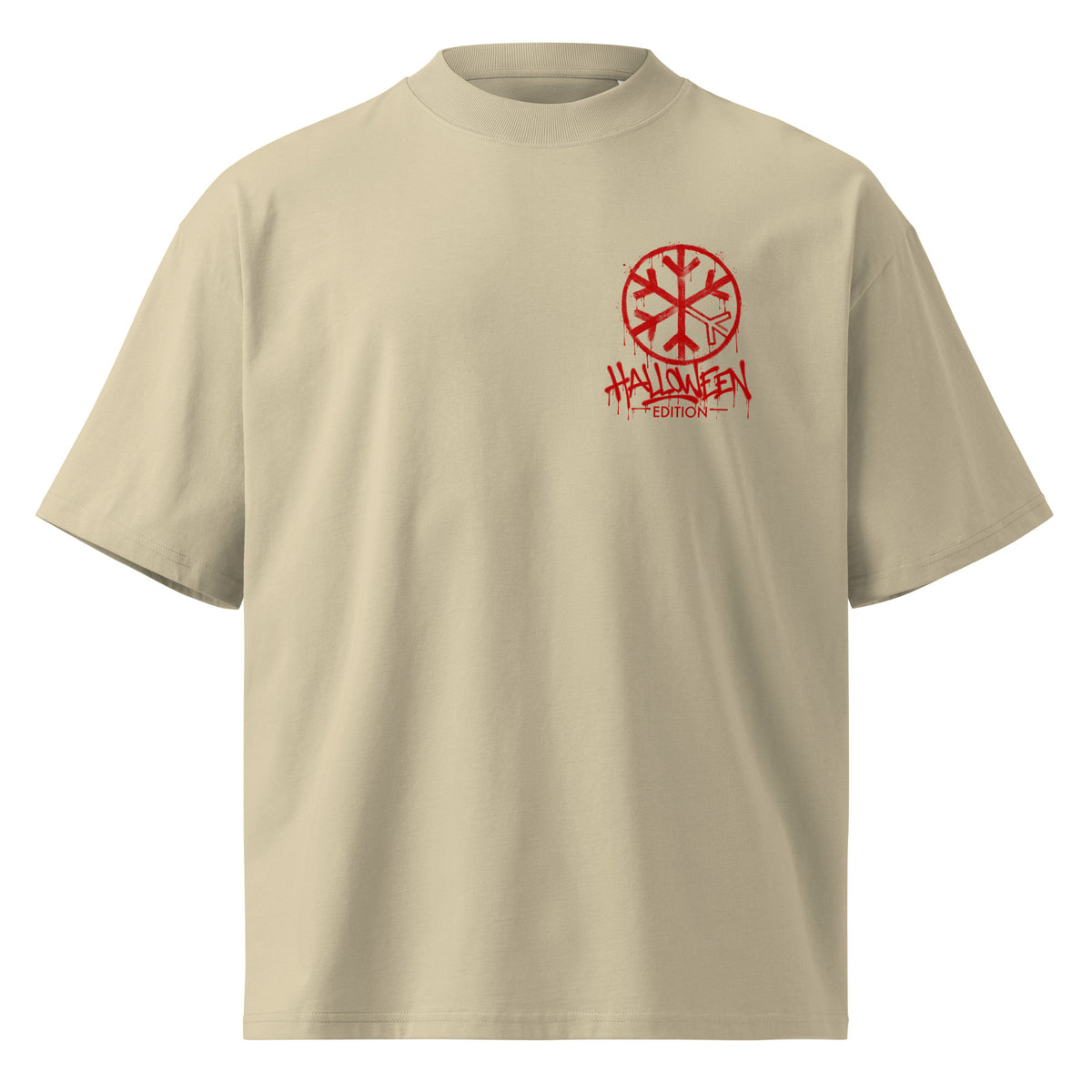 Beige-Raks The Puppet Graffiti Tee by Emti from B.Different Clothing, front view, graffiti-inspired streetwear t-shirt