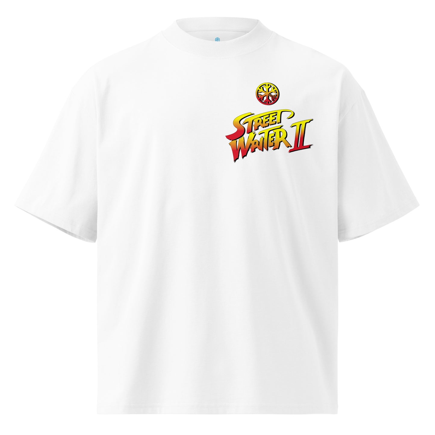 White-Street Writer II Graffiti Tee from B.Different Clothing, front view, graffiti-inspired streetwear t-shirt