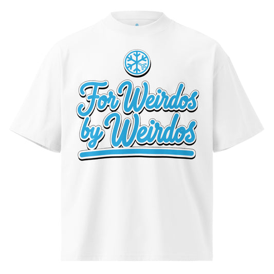 White-For Weirdos by Weirdos Tee from B.Different Clothing, front view, graffiti-inspired streetwear