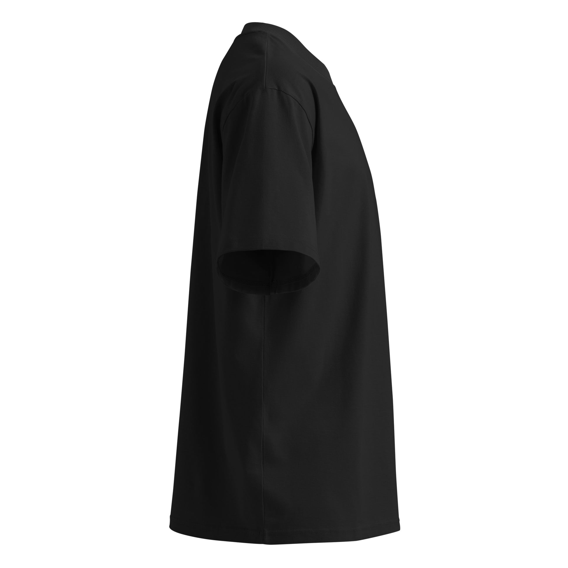 Black-Pixel Marker Graffiti Tee from B.Different Clothing, right view, graffiti-inspired streetwear oversized heavyweight t-shirt