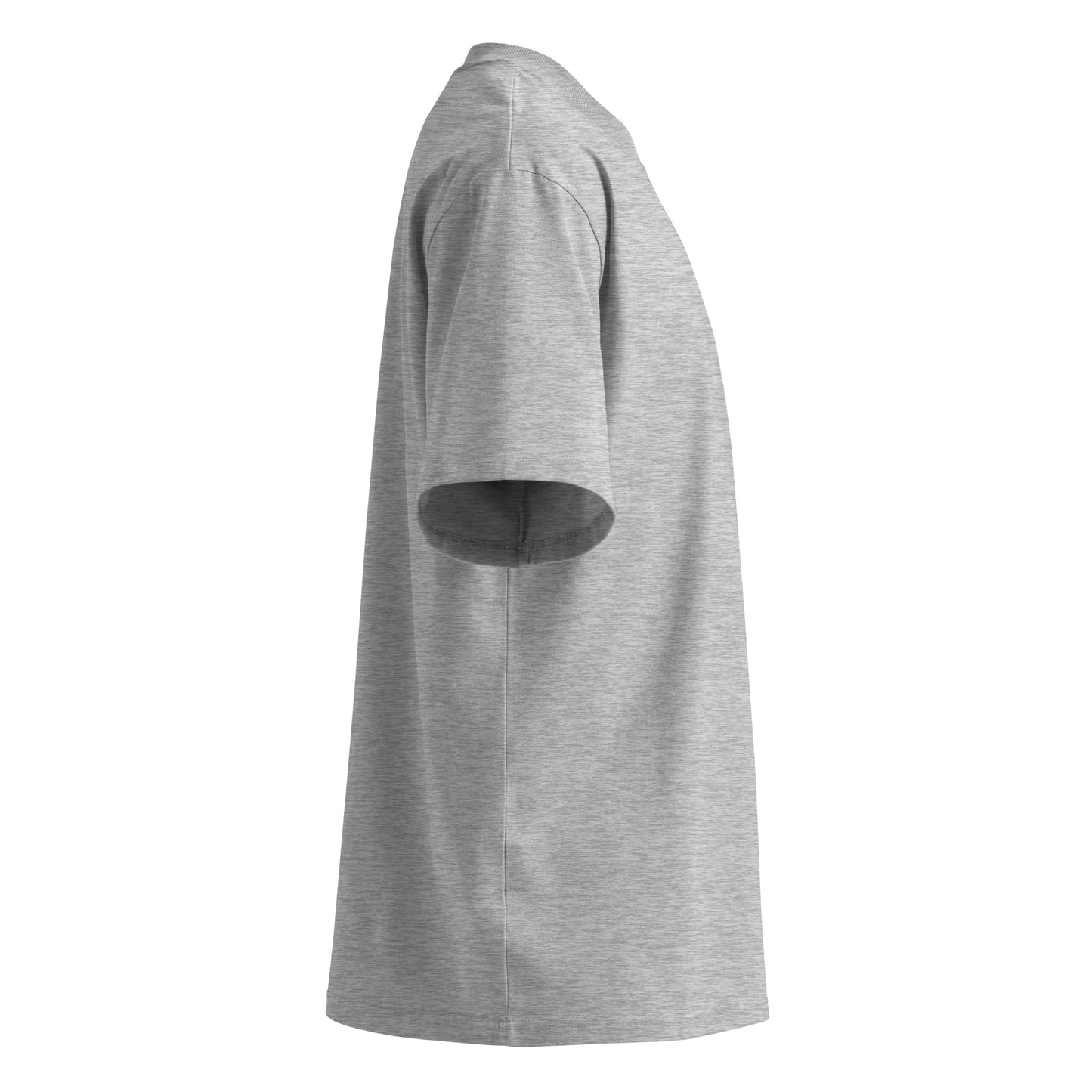 Gray-Pixel Balaclava Graffiti Tee from B.Different Clothing, right view, graffiti-inspired streetwear, oversized heavyweight t-shirt