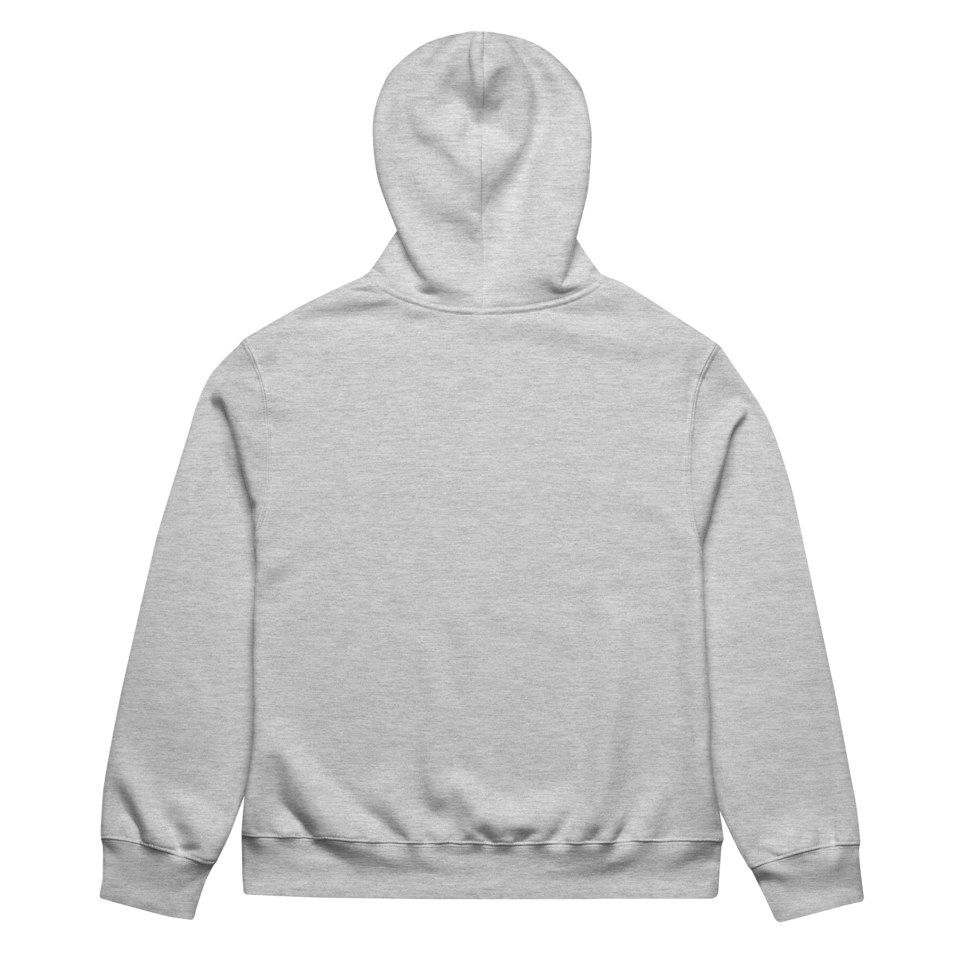 Gray-Summer Graffiti Hoodie by Trk One from B.Different Clothing, back view, graffiti-inspired streetwear, oversized heavyweight