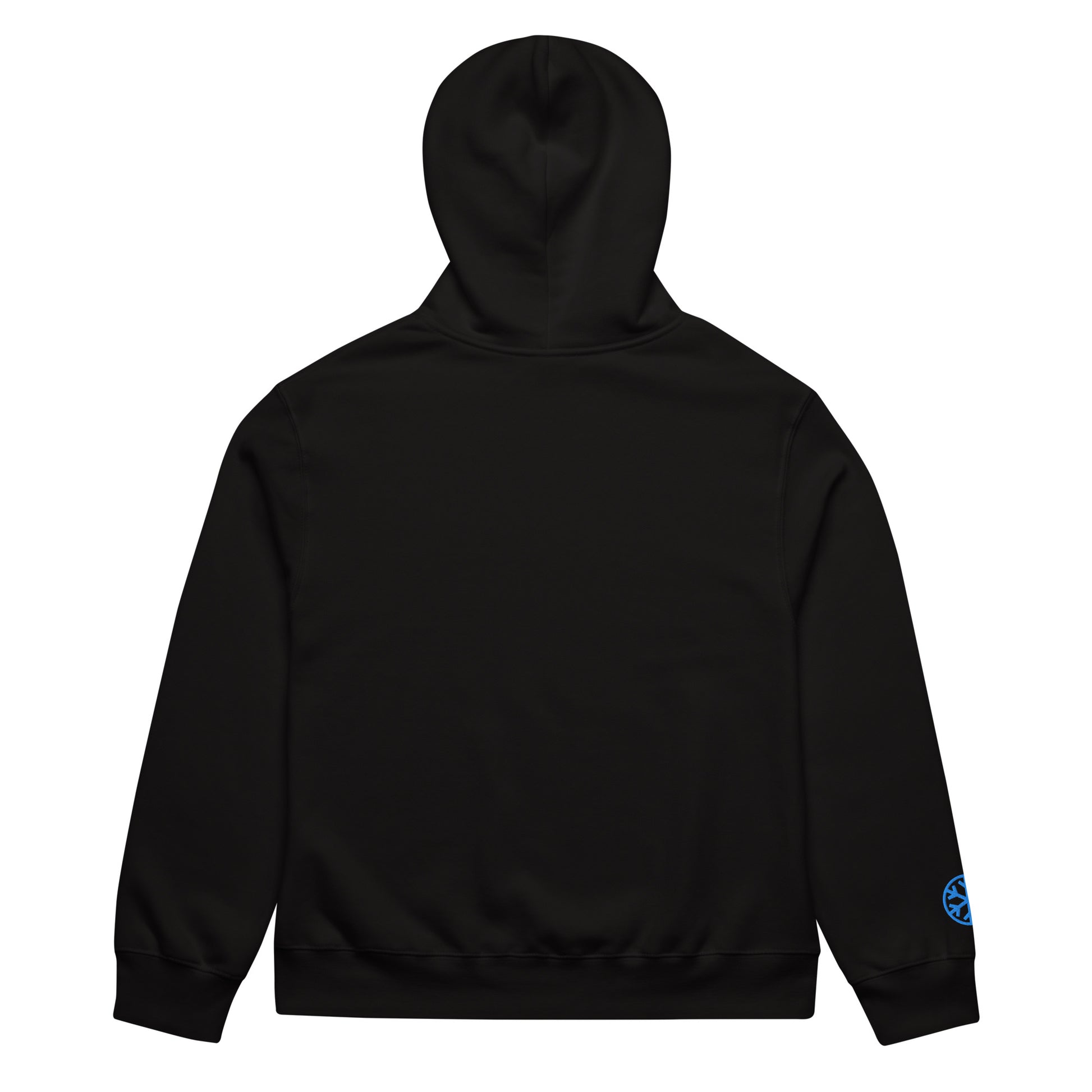 Black-Pixel Spray Can Graffiti Hoodie from B.Different Clothing, back view, graffiti-inspired streetwear oversized heavyweight