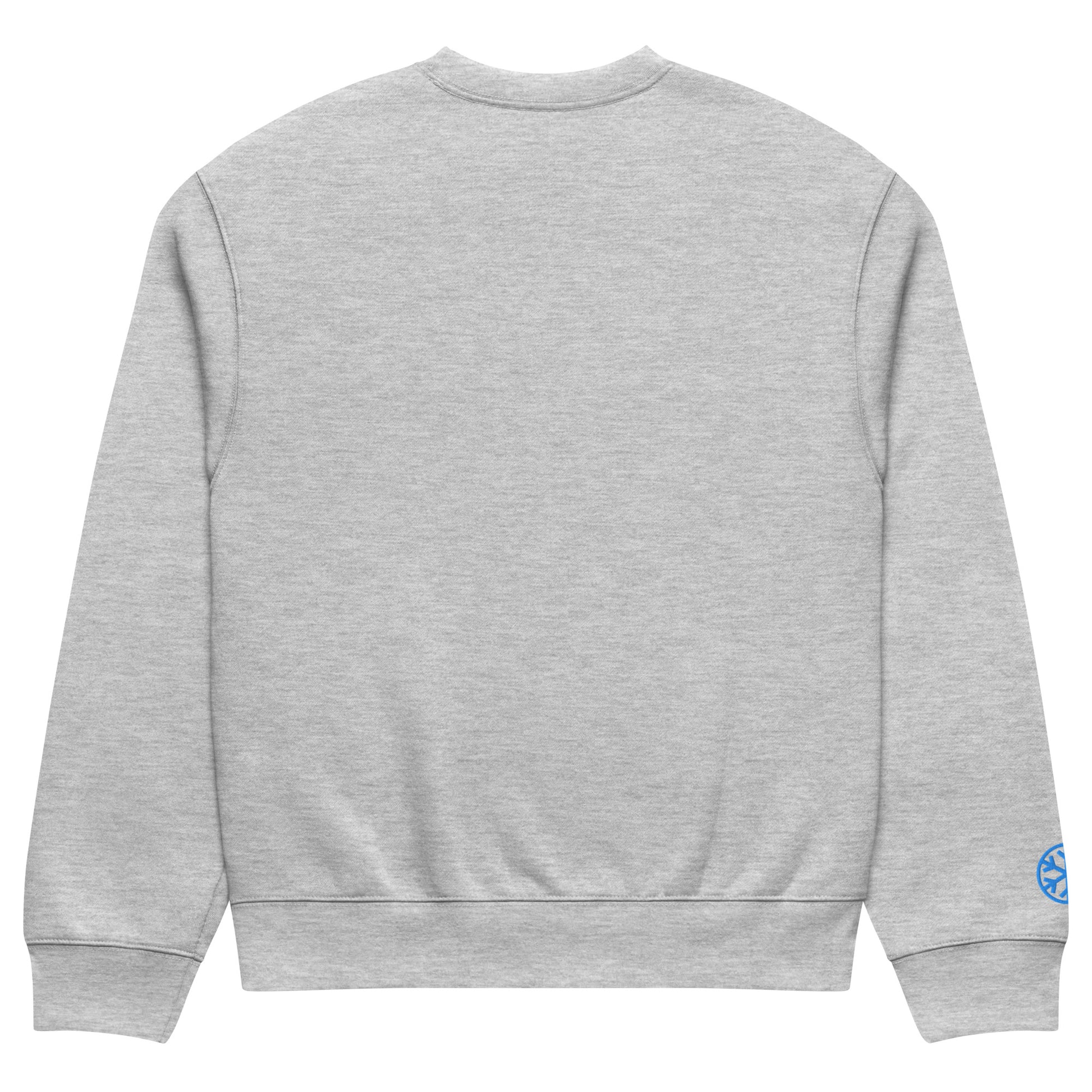 Gray-Pixel Spray Can Graffiti Sweatshirt from B.Different Clothing, back view, graffiti-inspired streetwear, oversized heavyweight