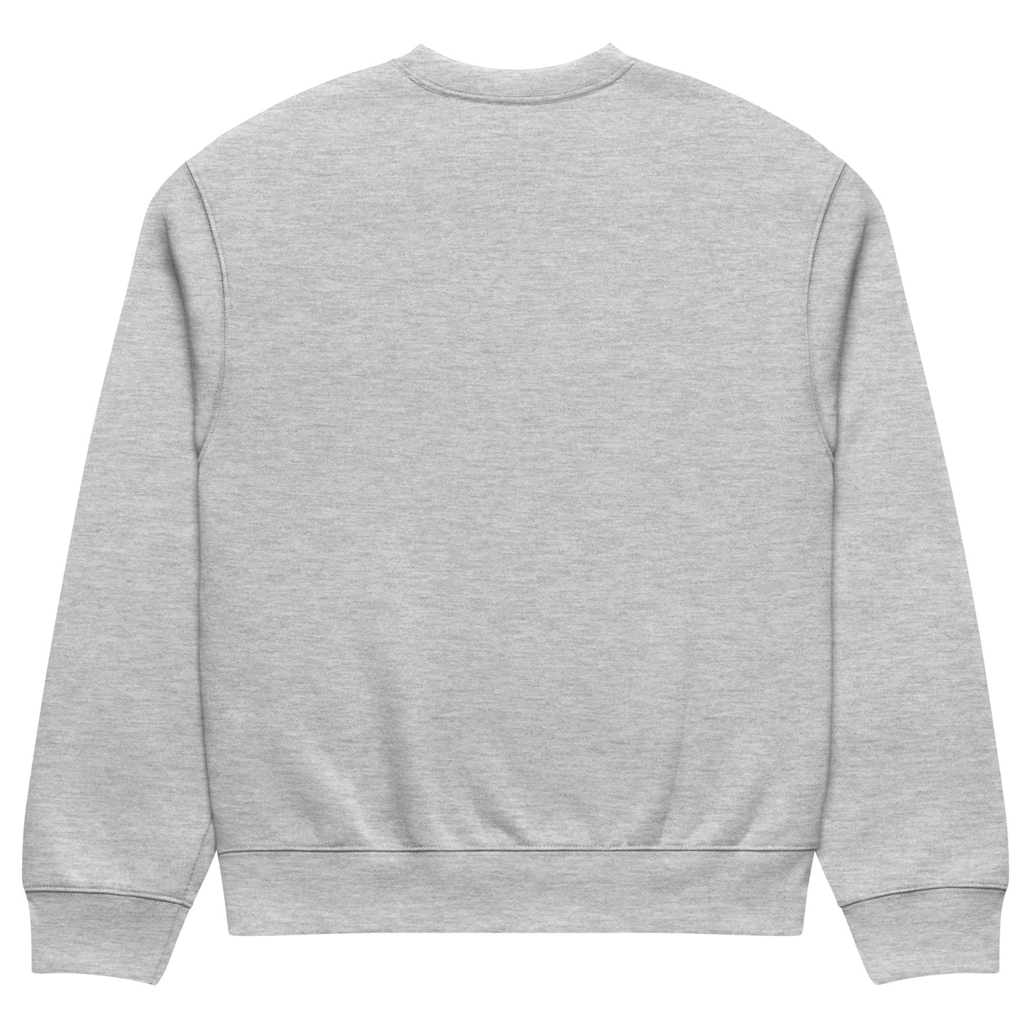 Gray-Hip Hop Love Graffiti Sweatshirt by Shew from B.Different Clothing, back view, graffiti-inspired streetwear, oversized heavyweight