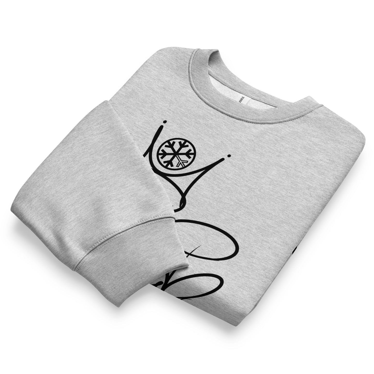 Gray-Antisocial Graffiti Tag Sweatshirt by Caos One from B.Different Clothing, folded, graffiti-inspired streetwear, oversized heavyweight