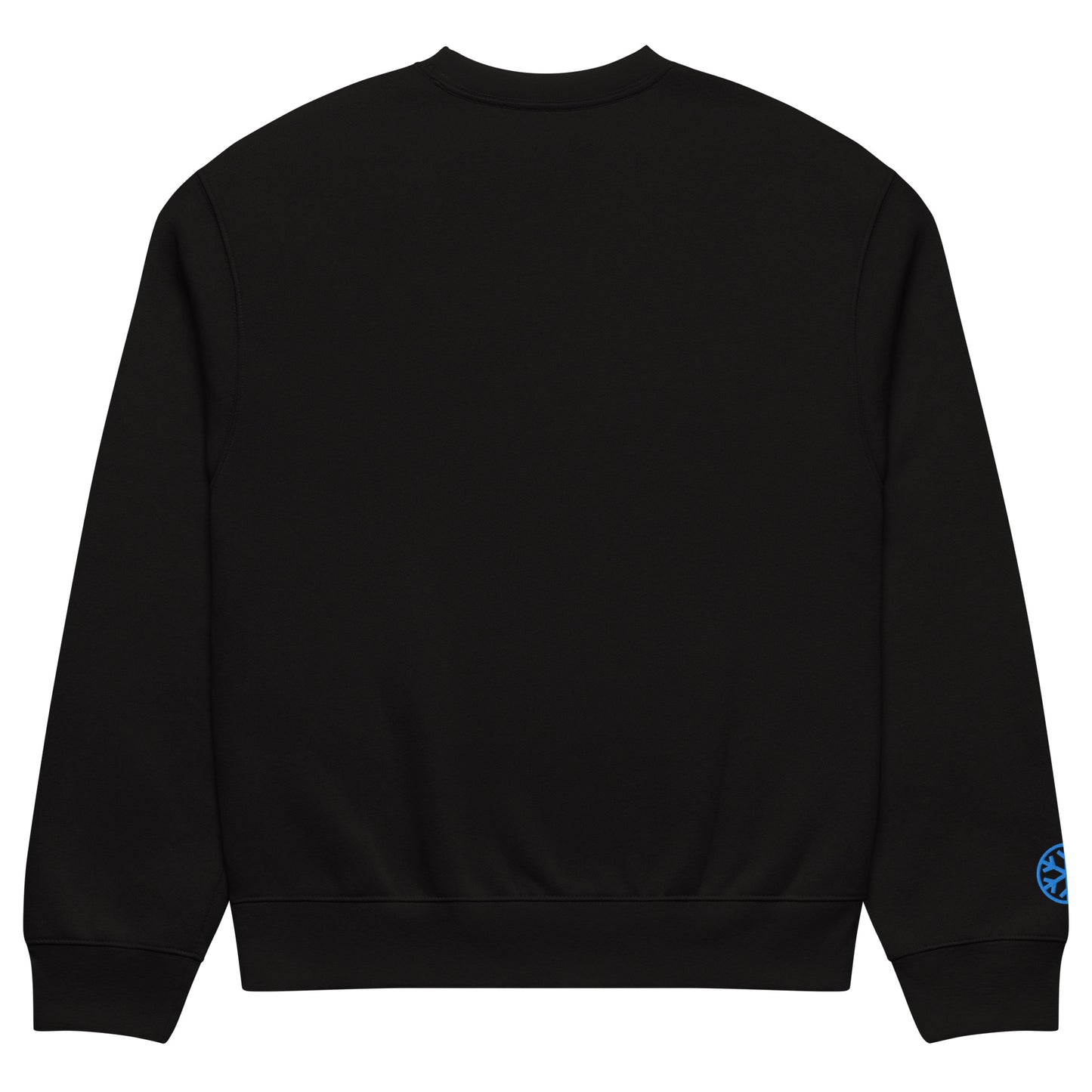 Black-Pixel Balaclava Graffiti Sweatshirt from B.Different Clothing, back view, graffiti-inspired streetwear, oversized heavyweight