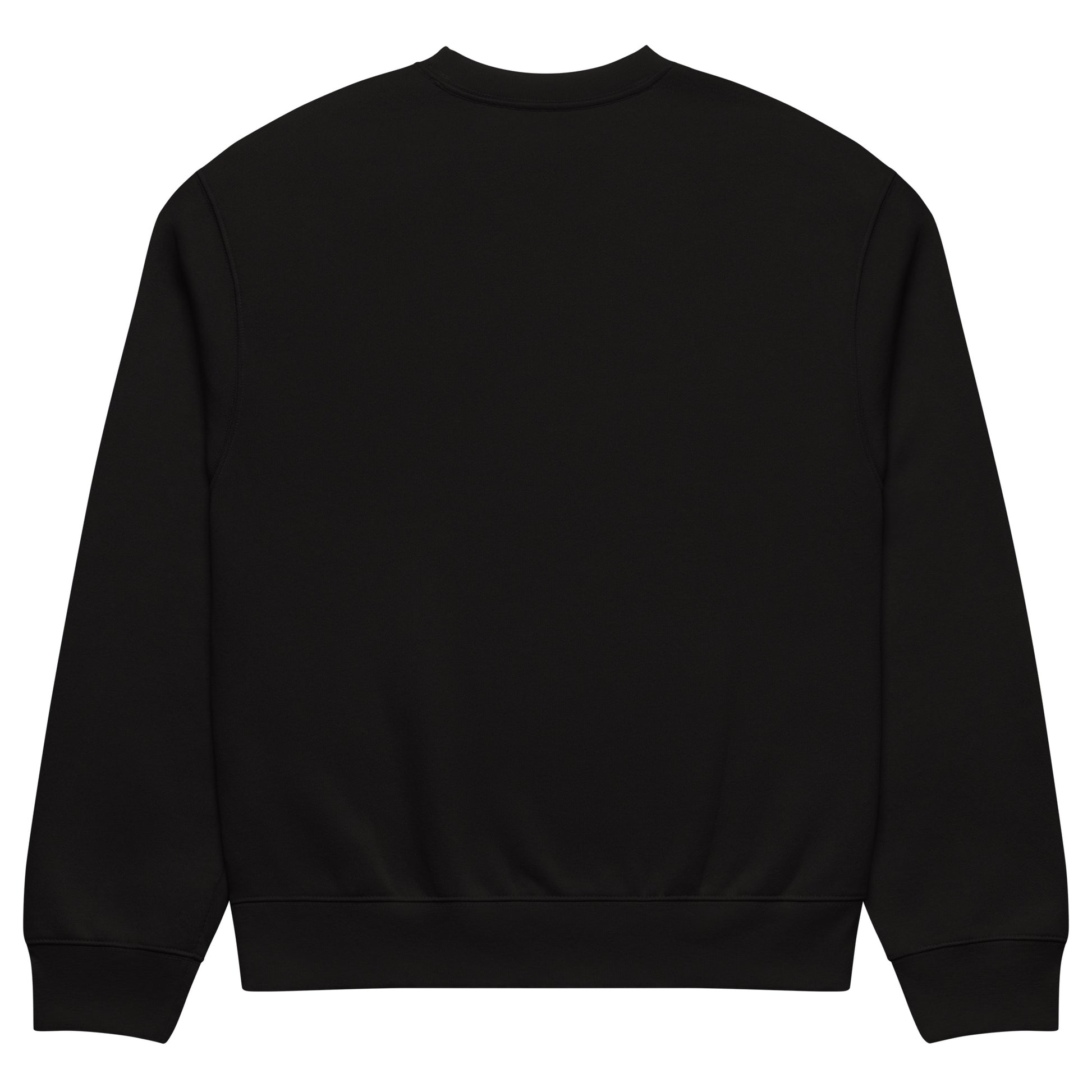 Black-Mop King Tag Sweatshirt by Graffiti Dad from B.Different Clothing, back view, graffiti-inspired streetwear, oversized heavyweight