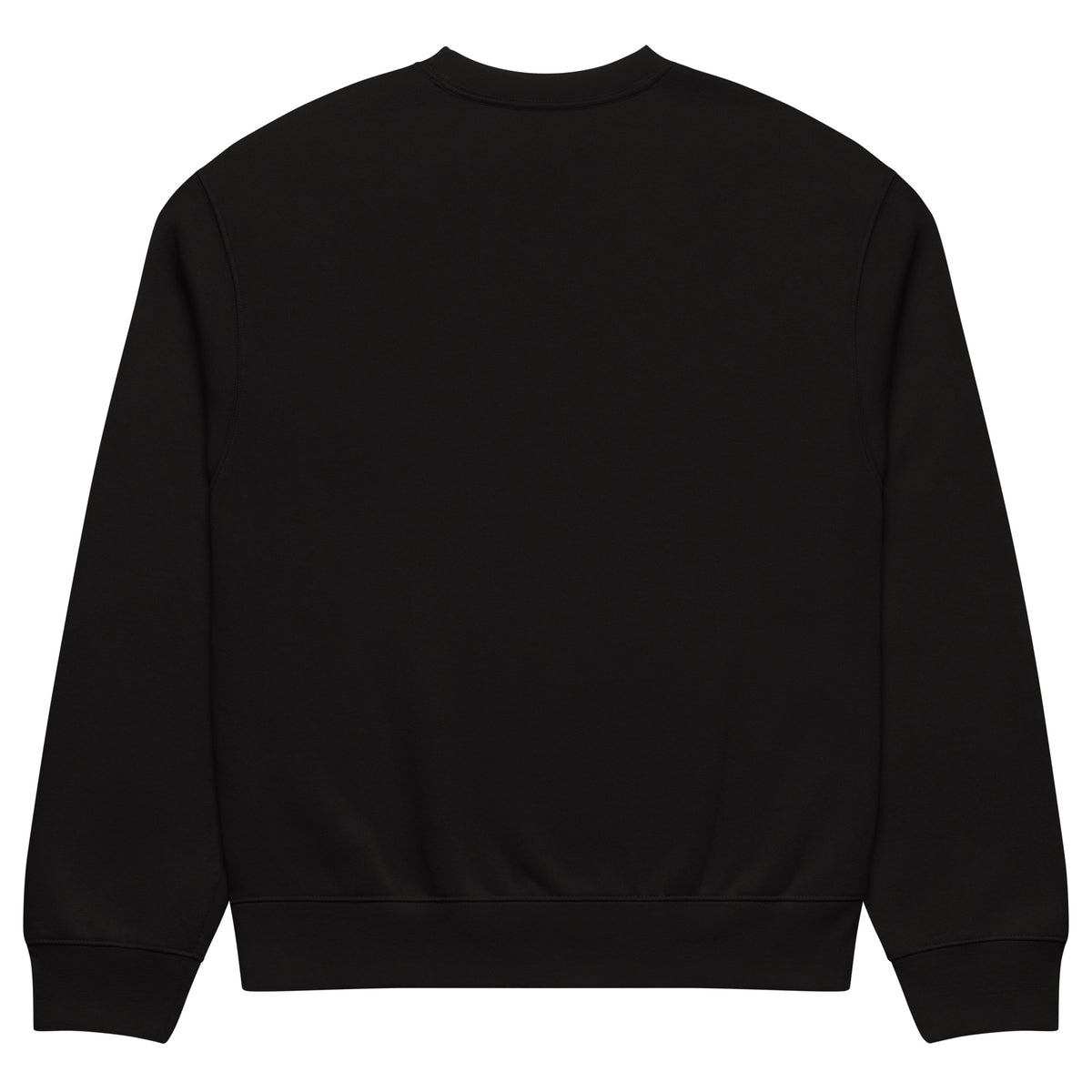 Black-Ghost Tag Sweatshirt by Graffiti Dad from B.Different Clothing, back view, graffiti-inspired streetwear, oversized heavyweight
