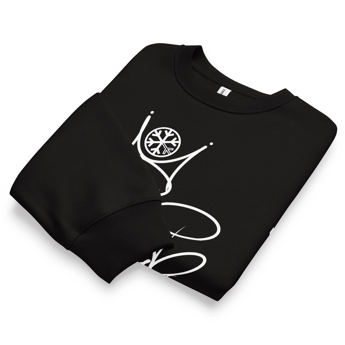 Black-Antisocial Graffiti Tag Sweatshirt by Caos One from B.Different Clothing, folded, graffiti-inspired streetwear, oversized heavyweight