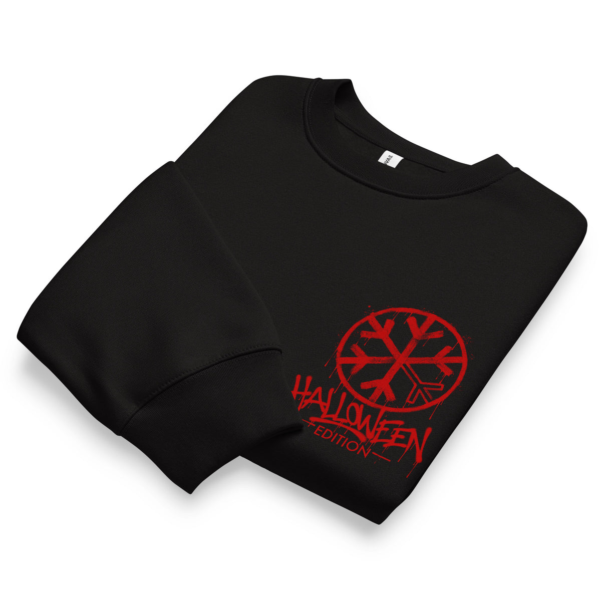 Black-Raks The Puppet Graffiti Sweatshirt by Emti from B.Different Clothing, folded, graffiti-inspired streetwear, oversized heavyweight